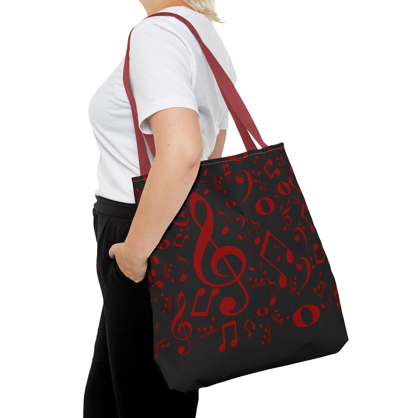 Stylish Music Note Tote Bag, Musical Gifts for Musicians, Eco-Friendly, Concert Accessories, Everyday Use, Unique Gift Idea
