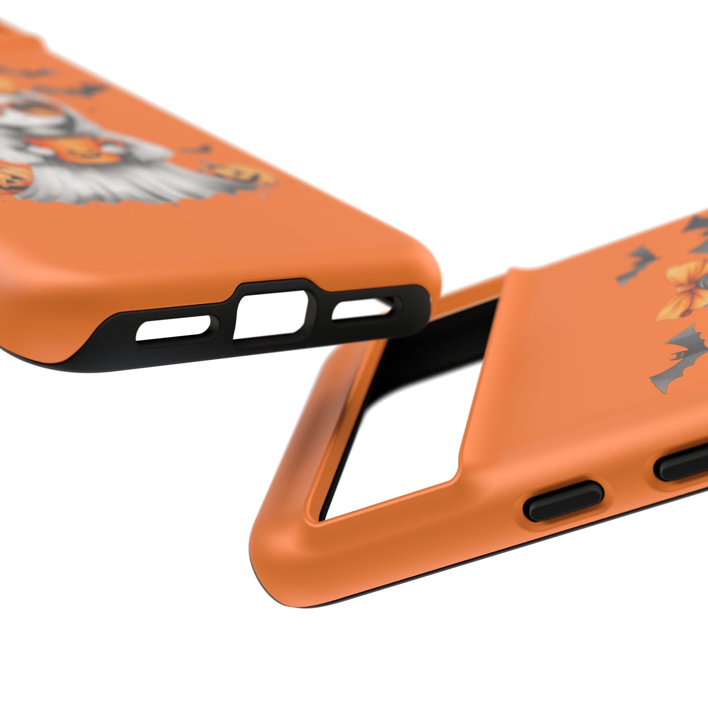 Halloween Ghost Phone Case, Cute Cat Ghost Case, Autumn Phone Cover, Spooky Season Gift, Trick or Treat Case