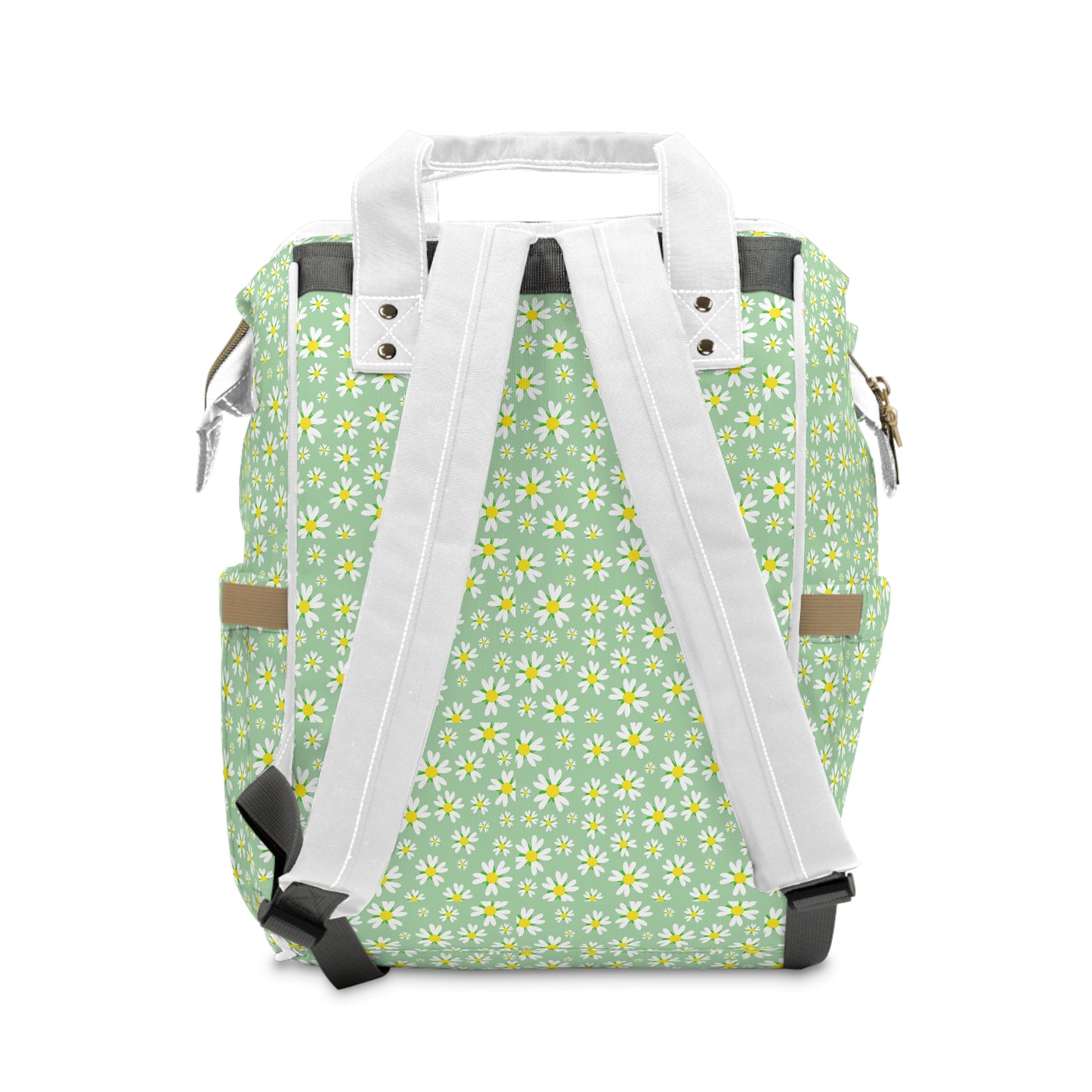 Stylish Floral Diaper Backpack for Moms, Versatile Baby Bag, Tote, Eco-Friendly, Gift for New Parents, Nursery Essential
