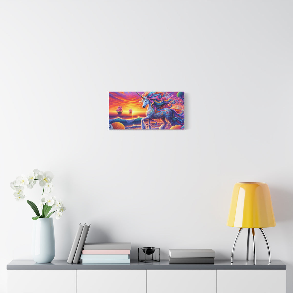Matte Canvas, Stretched, 1.25" Unicorn