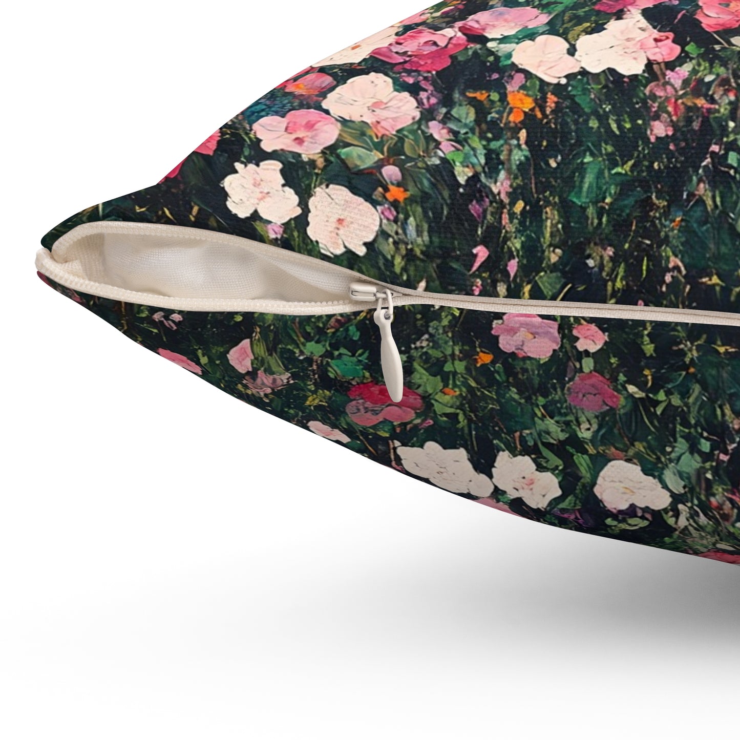 Floral Square Pillow, Cozy Home Decor, Flower Cushion, Boho Pillow, Gift for Her, Decorative Throw Pillow