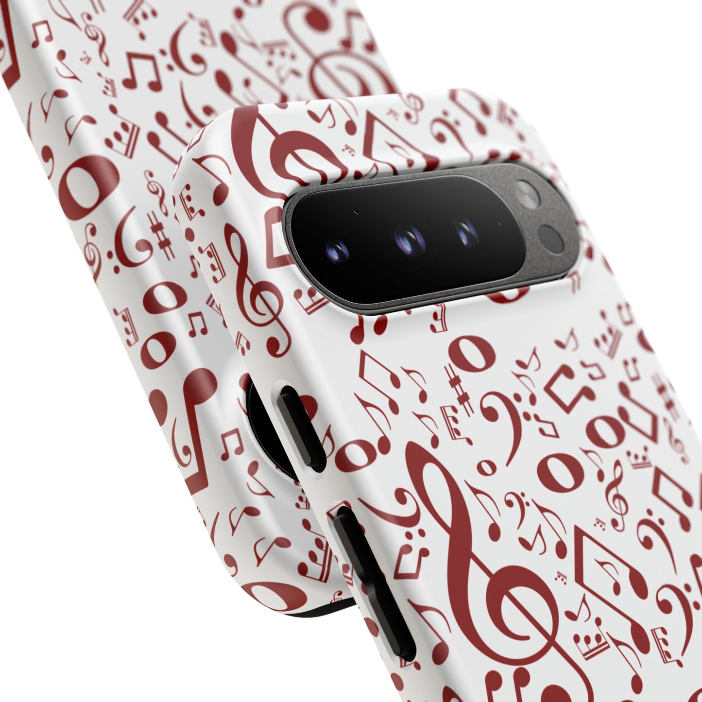 Musical Note Phone Case, Tough iPhone Cover, Gift for Musicians, Customizable, Music Lover's Accessory, Durable Phone Protection