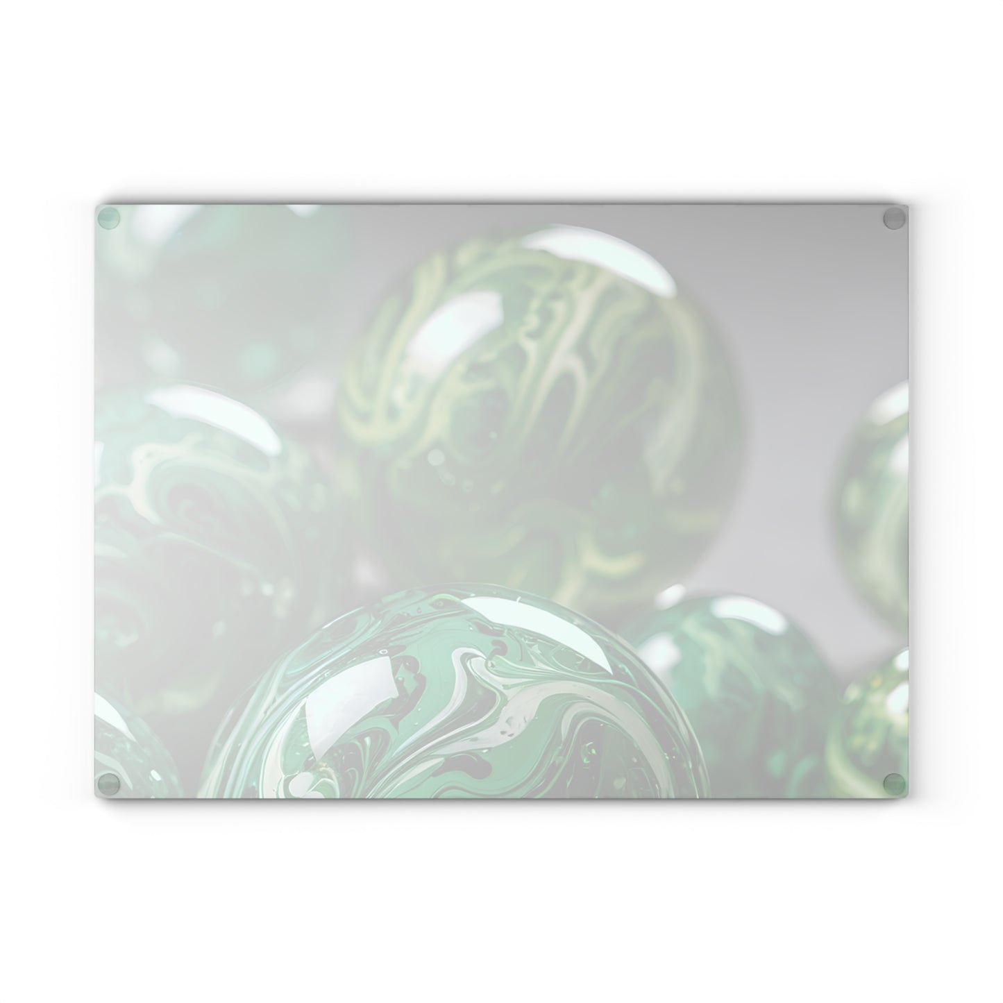 Artistic Glass Cutting Board with Marble Effect, Home Decor, Kitchen Gif