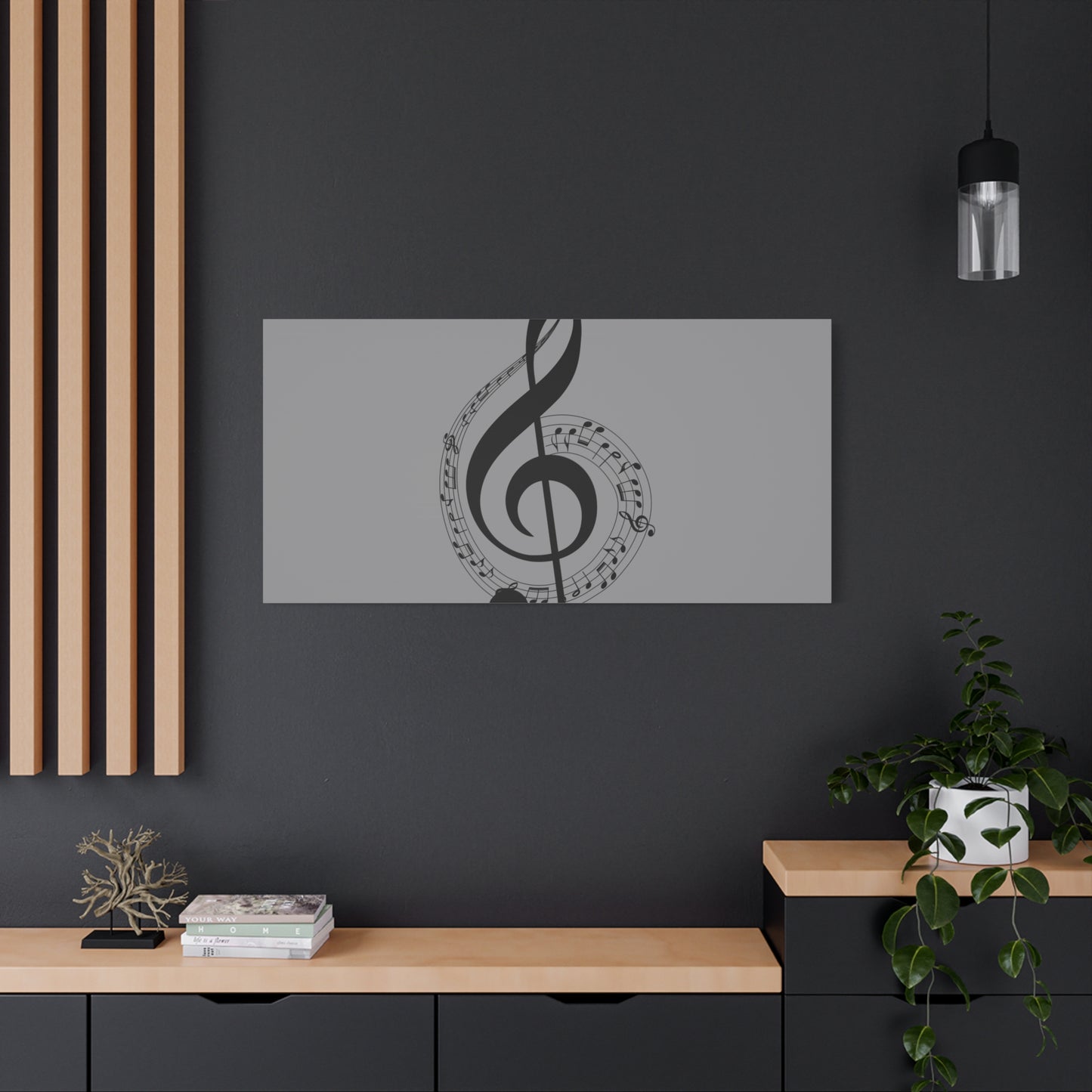 Musical Notes Canvas Print, Wall Art for Musicians, Music Lovers, Home Decor, Gift for Music Teacher, Birthday, Housewarming