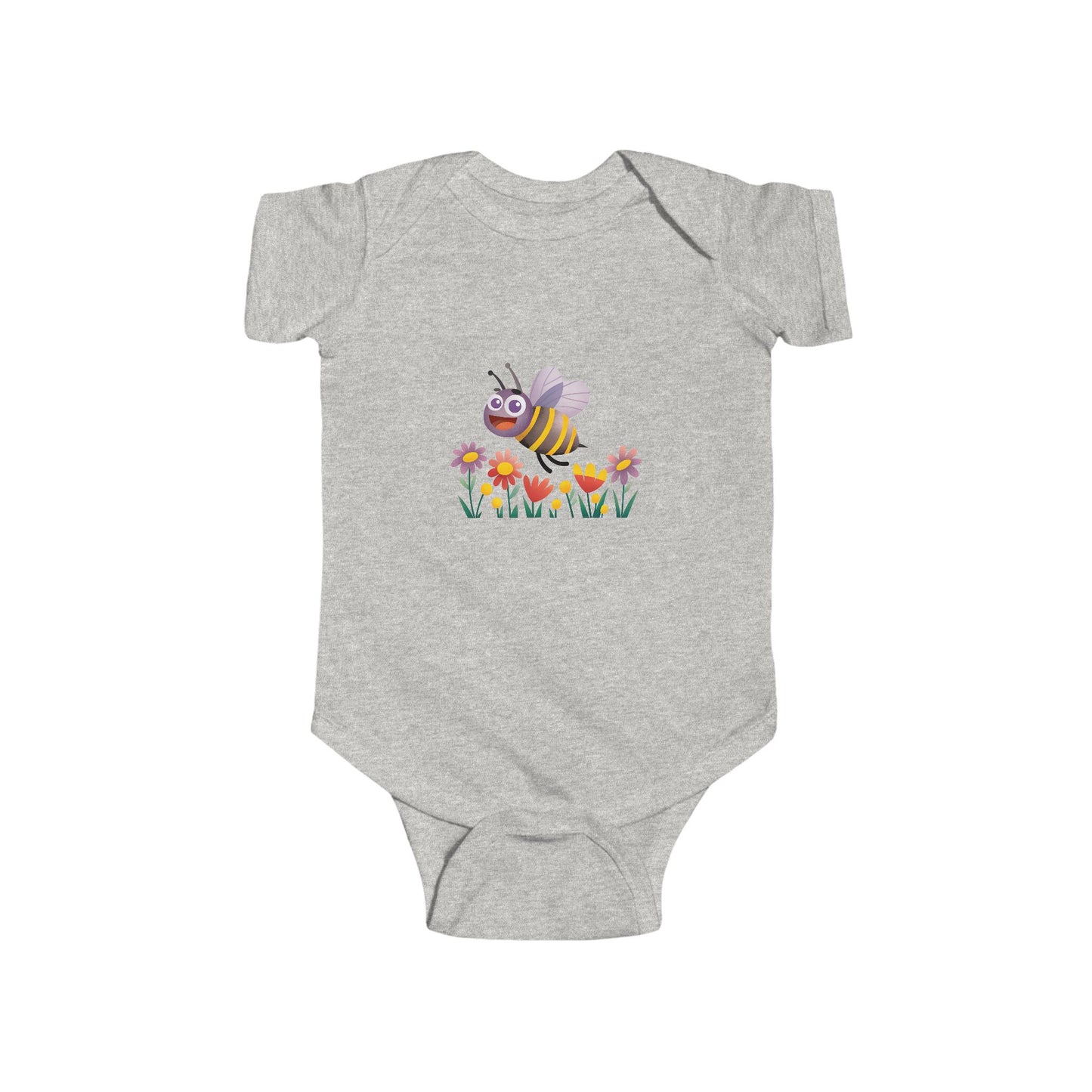 Cute Bee Baby Bodysuit, Infant Jersey Bodysuit, Baby Shower Gift, Toddler Outfit, Spring Clothing, Eco-Friendly Baby Wear