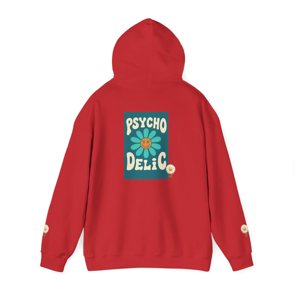 Psychedelic Floral Hoodie, Cozy Sweatshirt for Casual Style, Gift for Flower Lovers, Cute Streetwear, Spring Fashion, Art Tee