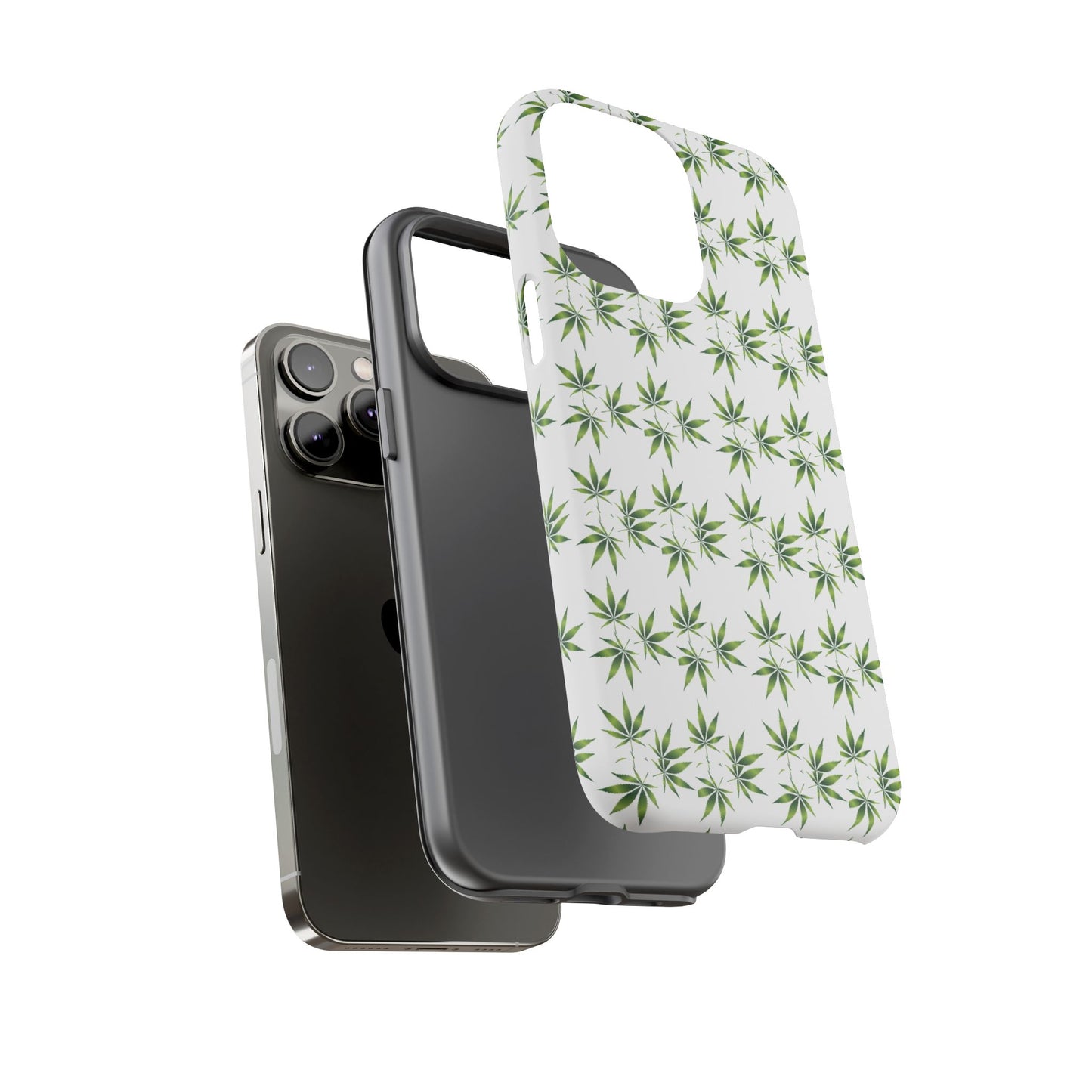 Stylish Phone Case with Cannabis Leaf Design, Durable Phone Cover, Gift for Stoner Friends, Unique Phone Accessory, Nature-Inspired Design