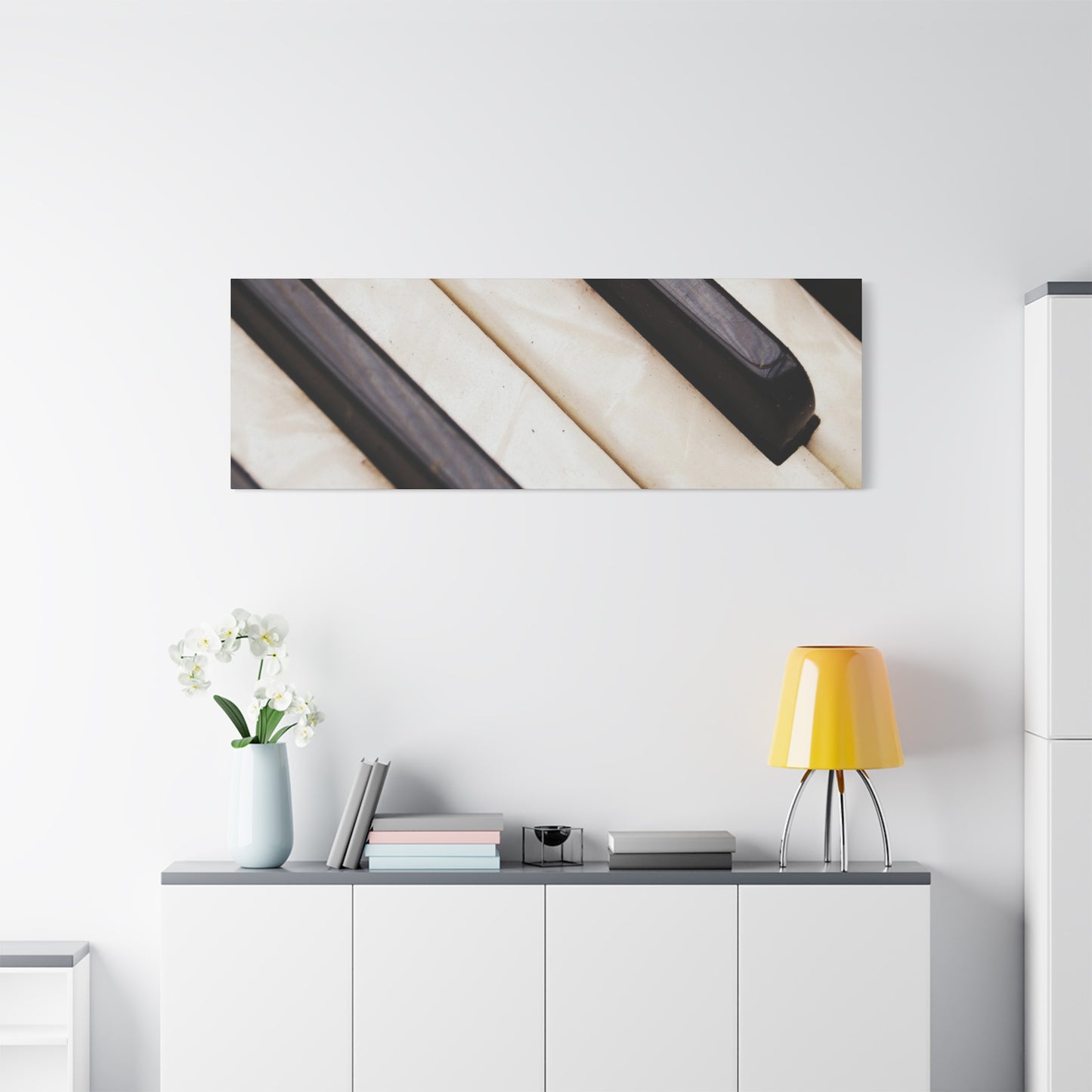 Piano Keys Canvas Wall Art, Music Decor for Home, Perfect Gift for Musicians or Music Lovers