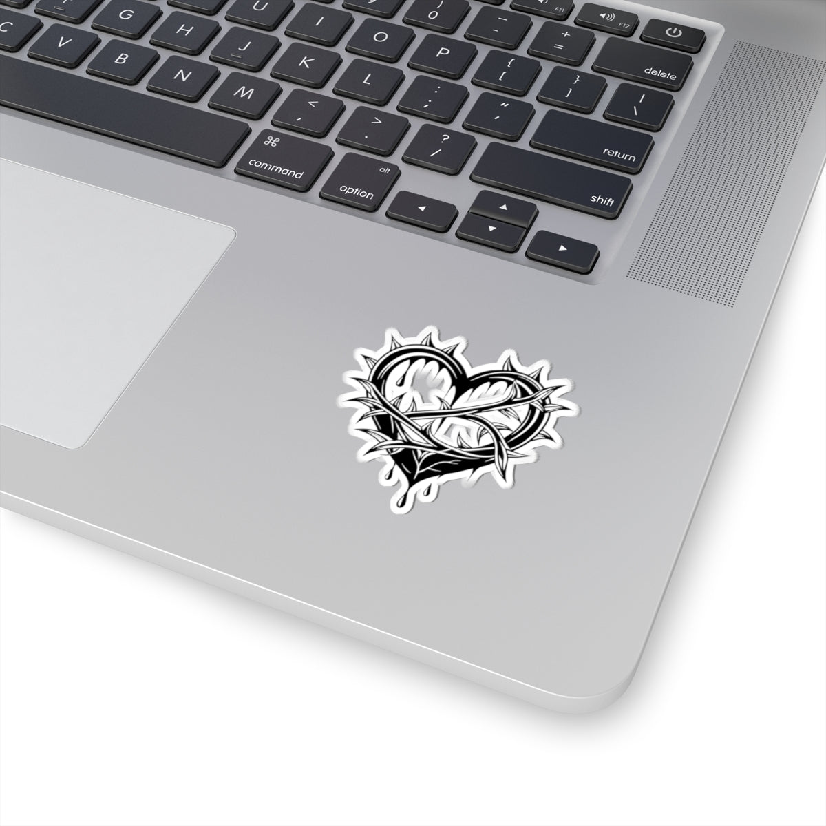 Gothic Heart Kiss-Cut Stickers | Edgy Decor, Laptop Stickers, Gift for Her, Alternative Art, Emo Vibes