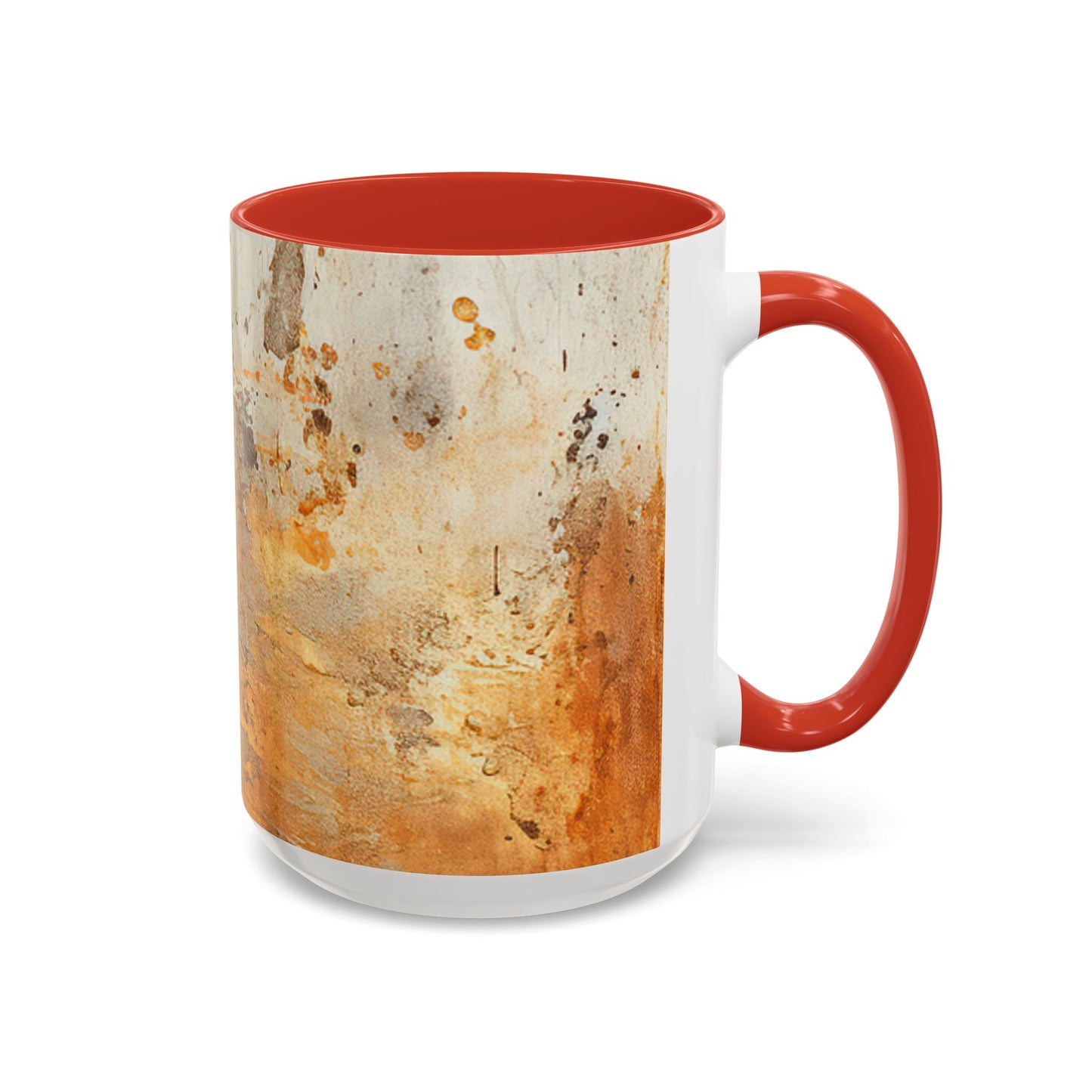 Rustic Accent Coffee Mug, Unique Artistic Mug