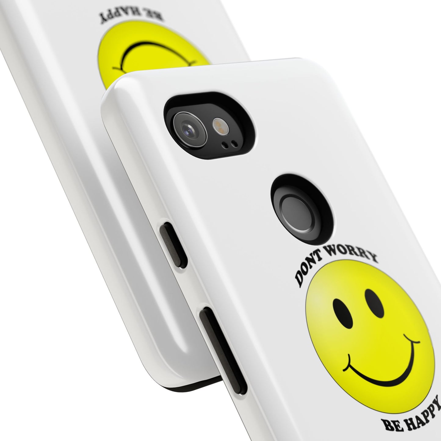 Happy Face Phone Case, Tough Cases, Don’t Worry, Be Happy, Cute Gift for Friends, Positive Vibes, Fun Mobile Accessories