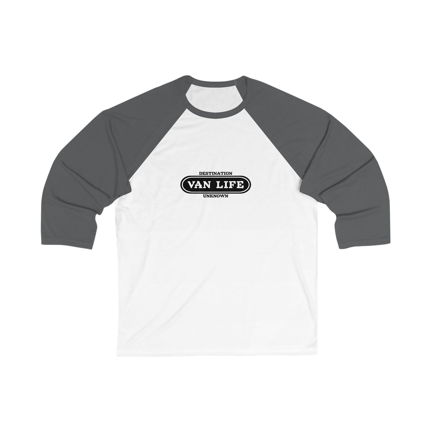 Van Life Unisex 3/4 Sleeve Baseball Tee - Perfect for Road Trips, Casual Outfits, Gifts for Adventurers, Summer Outings, Camping Gear