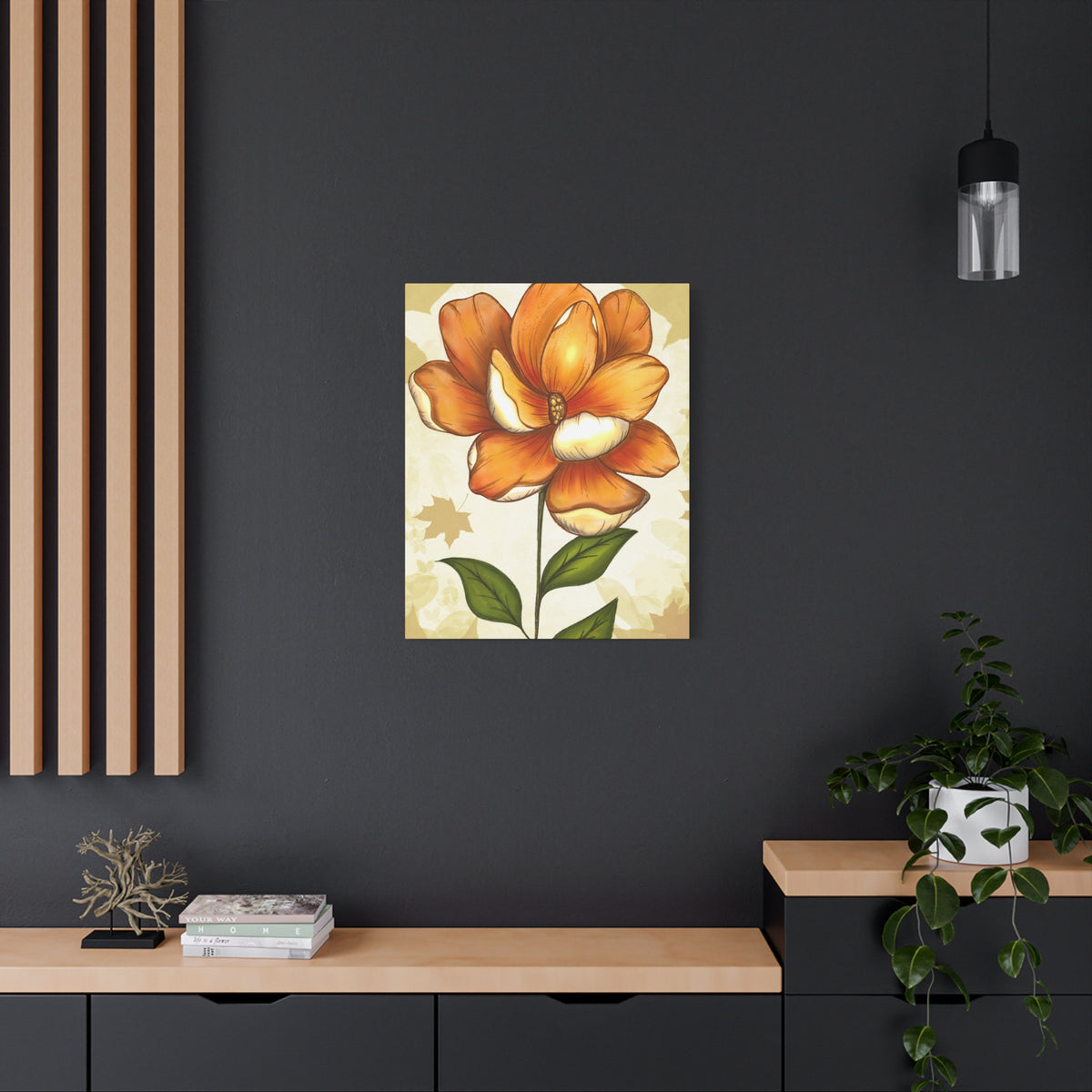 Copy of Matte Canvas, Stretched, 1.25" Tulips Pink and Purple Flowers