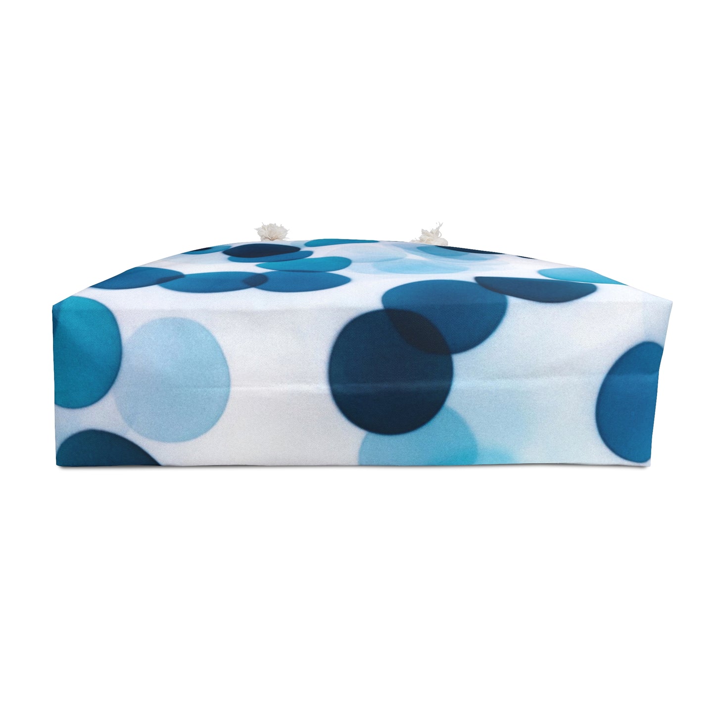 Chic Weekender Bag in Blue Polka Dots