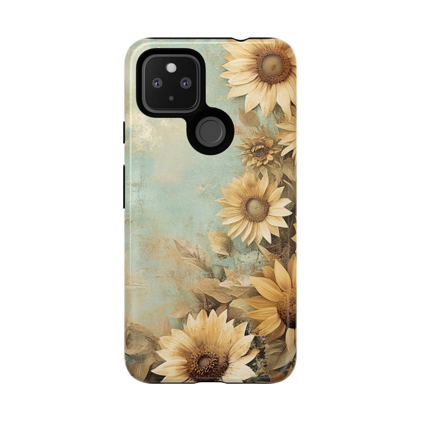 Sunflower Phone Case, Tough Shell Floral Cover, Nature Inspired Gift, Durable Protective Case, Perfect for Spring and Summer