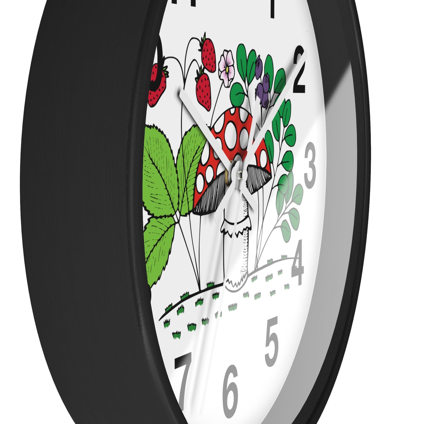 Whimsical Mushroom Wall Clock - Enchanting Home Decor, Boho Aesthetic, Unique Gift for Nature Lovers, Kids Room, Garden Theme
