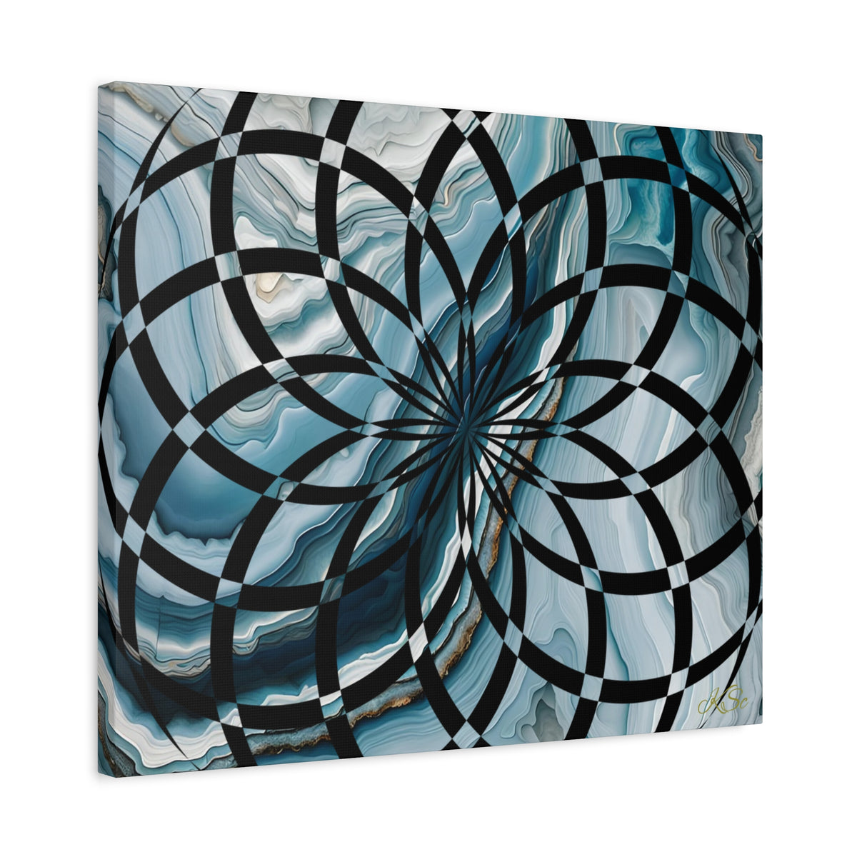 Abstract Geometric Art Canvas Print, Modern Wall