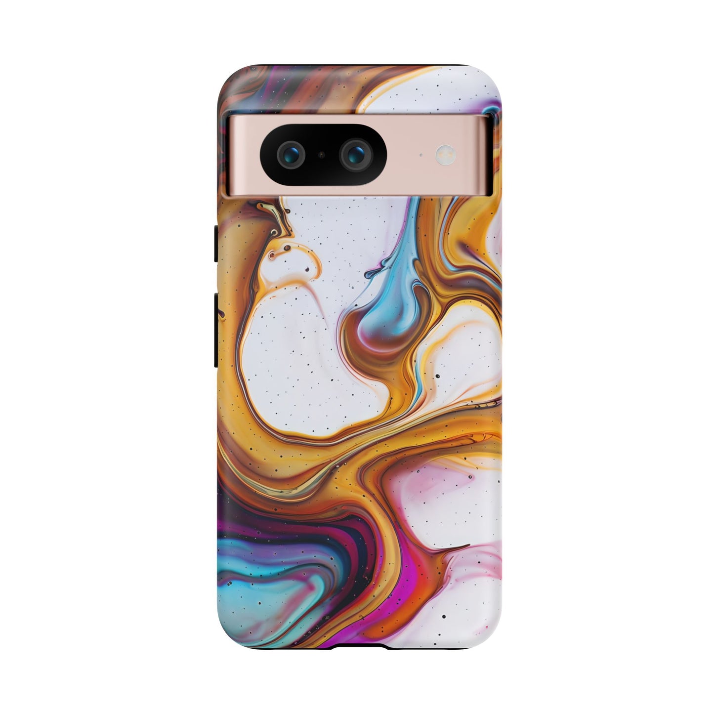 Artistic Phone Case, Tough Cases with Colorful Marble Design