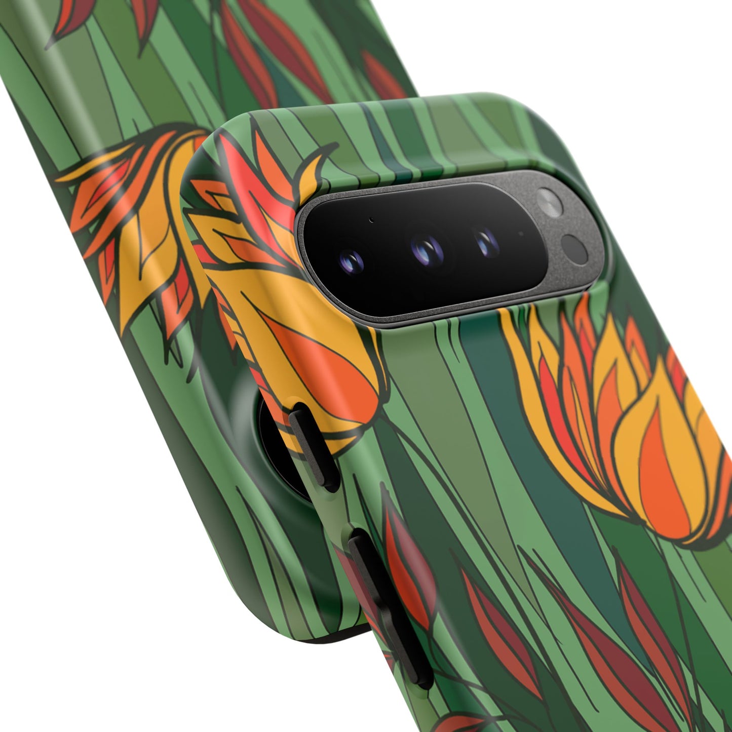 Vibrant Floral Phone Case, Nature-Inspired Tough Case, Eco-Friendly Cover, Unique Gift for Nature Lovers, Spring Decor