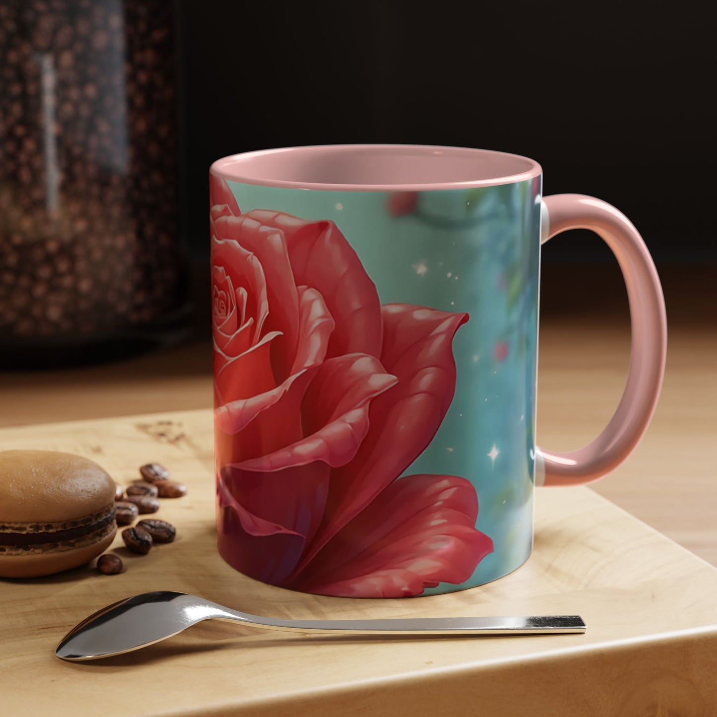 Elegant Rose Coffee Mug for Floral Lovers, Perfect Gift for Mother’s Day, Birthday, Home Decor, Garden Enthusiasts, Art Collectors
