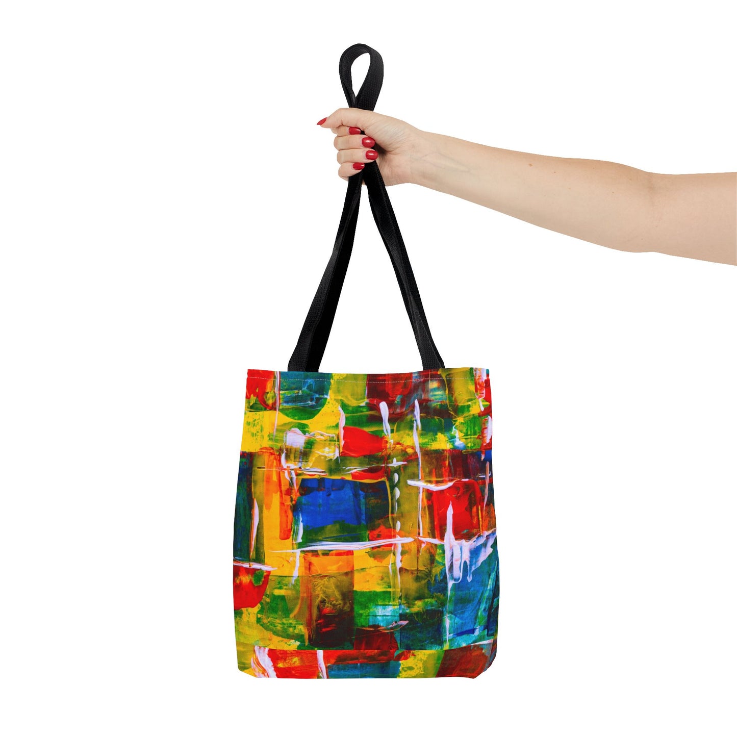 Vibrant Art Tote Bag, Colorful Shopping Bag, Summer Tote, Beach Bag