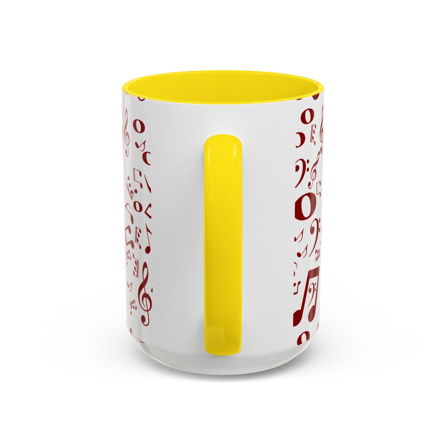 Accent Coffee Mug (11, 15oz) - Musical Notes