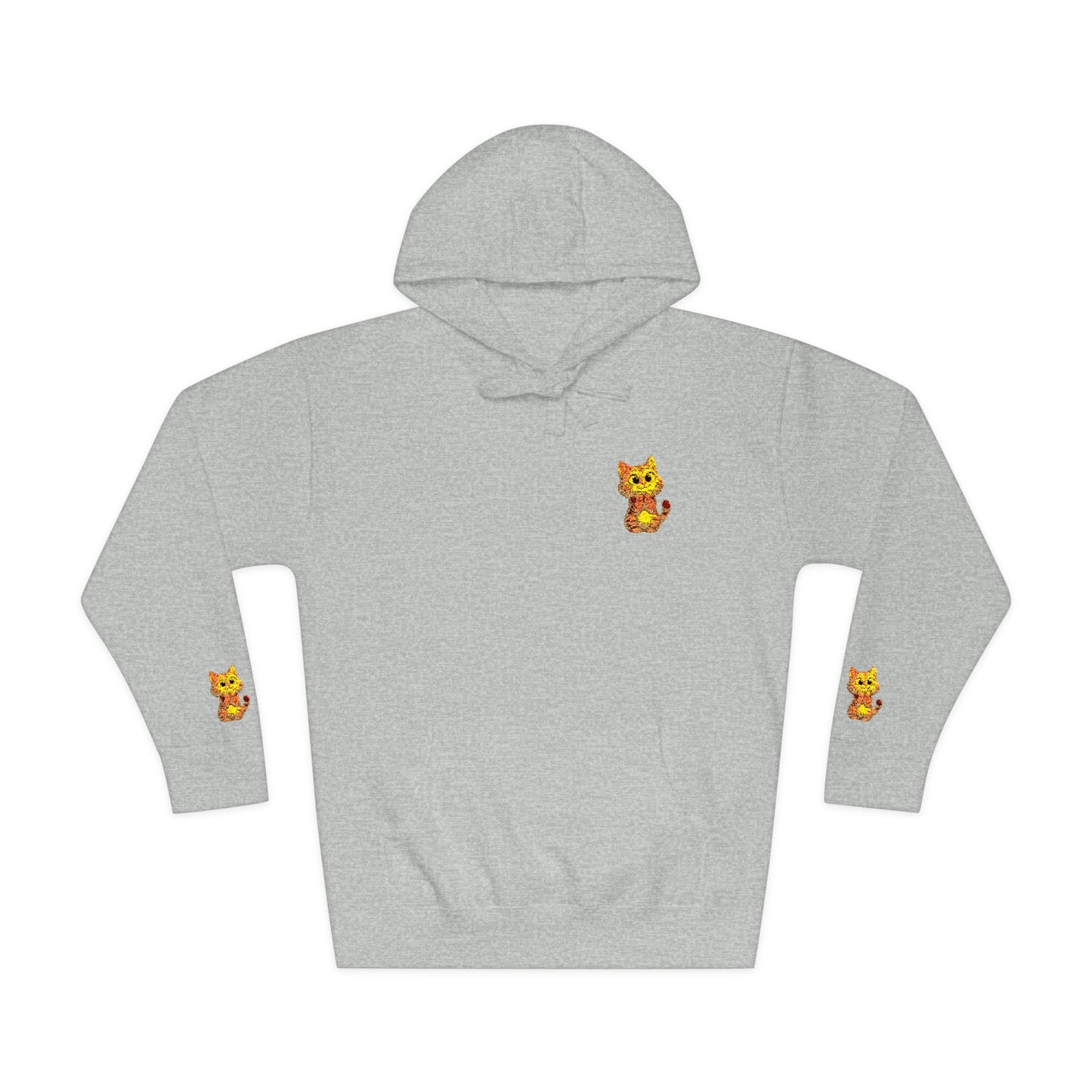 Cozy Fleece Hoodie with Cute Animal Design, Unisex Sweatshirt for Casual Outings, Gifts for Animal Lovers, Perfect for Fall and Winter