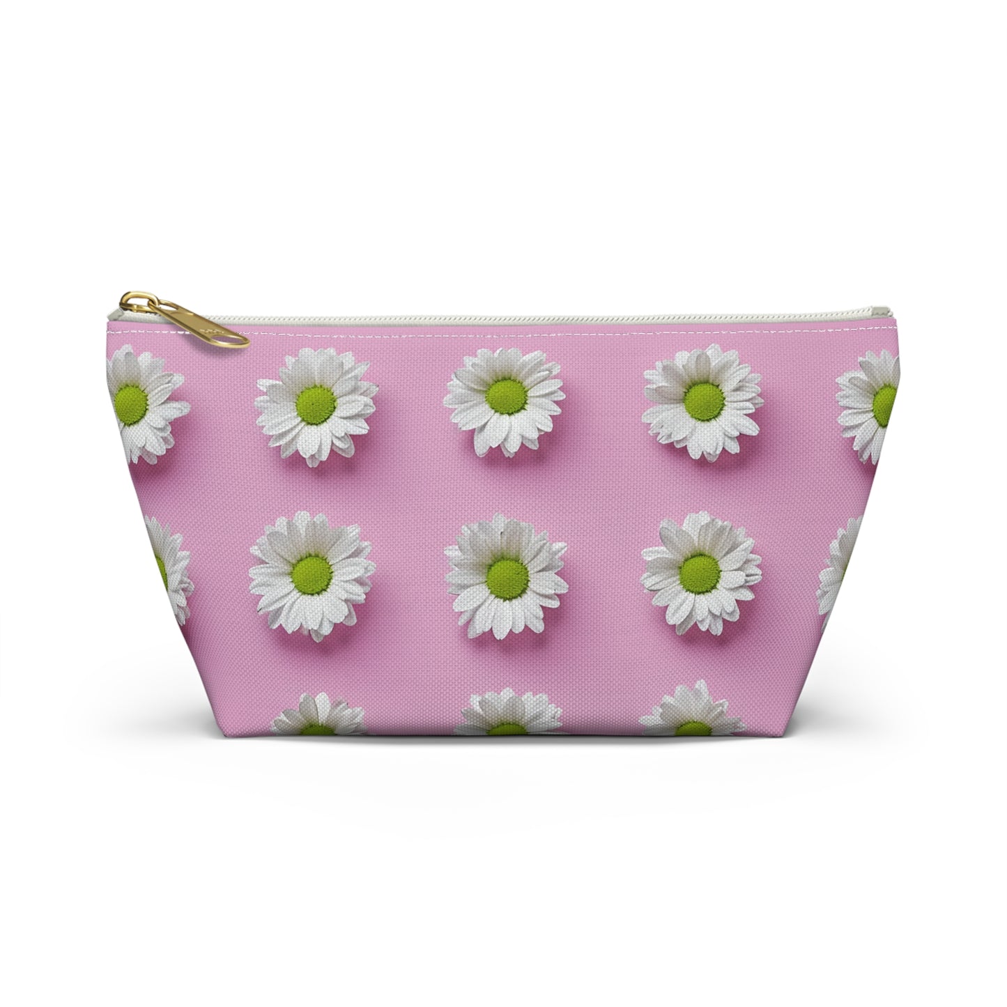 Daisy Print Accessory Pouch | Floral Makeup Bag, Travel Organizer