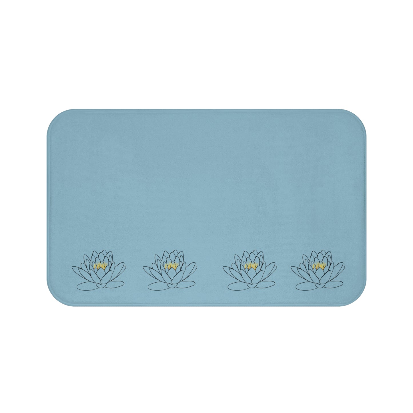 Tranquil Lotus Bath Mat - Spa Vibe, Bathroom Decor, Home Relaxation, Gift for Her, Yoga Accessories