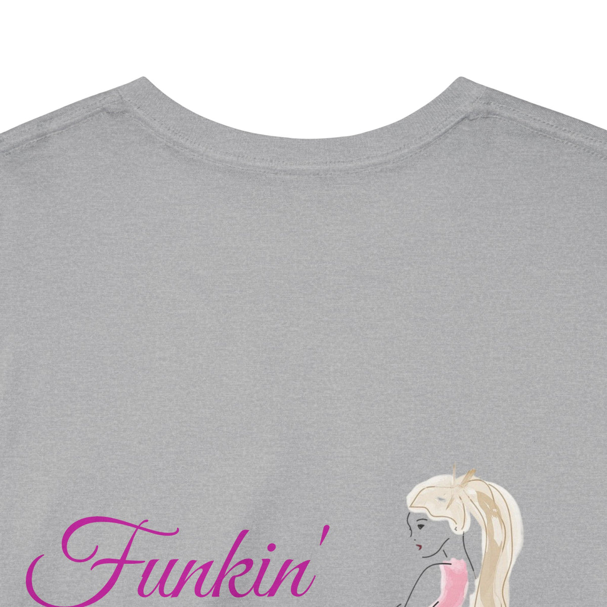 Funkin' Fabulous Tee — Pink Gown Illustration Women's Empowerment T‑Shirt