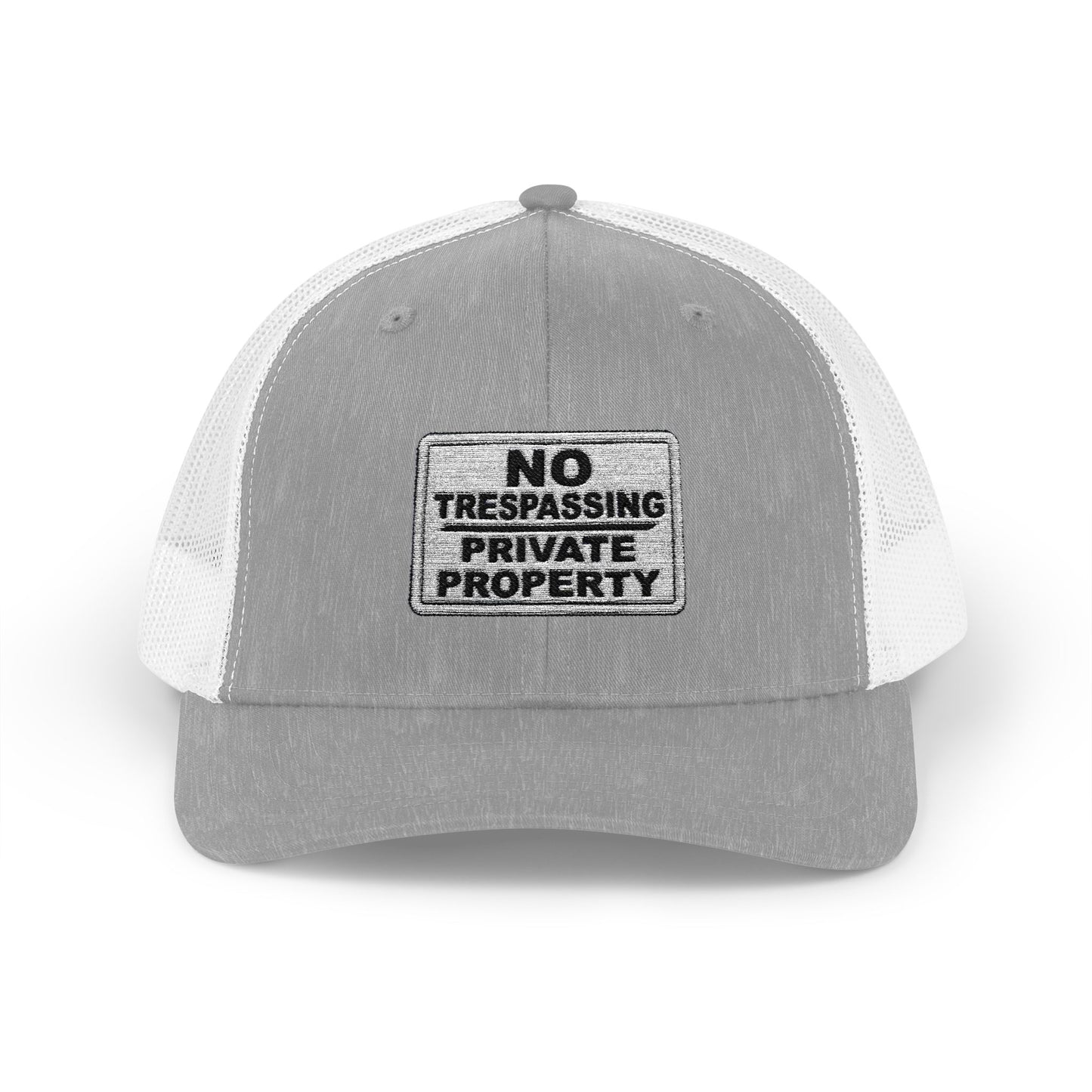 No Trespassing Snapback Trucker Cap, Outdoor Adventure Hat, Unique Gift for him, Summer Casual Style, Trendy Accessory