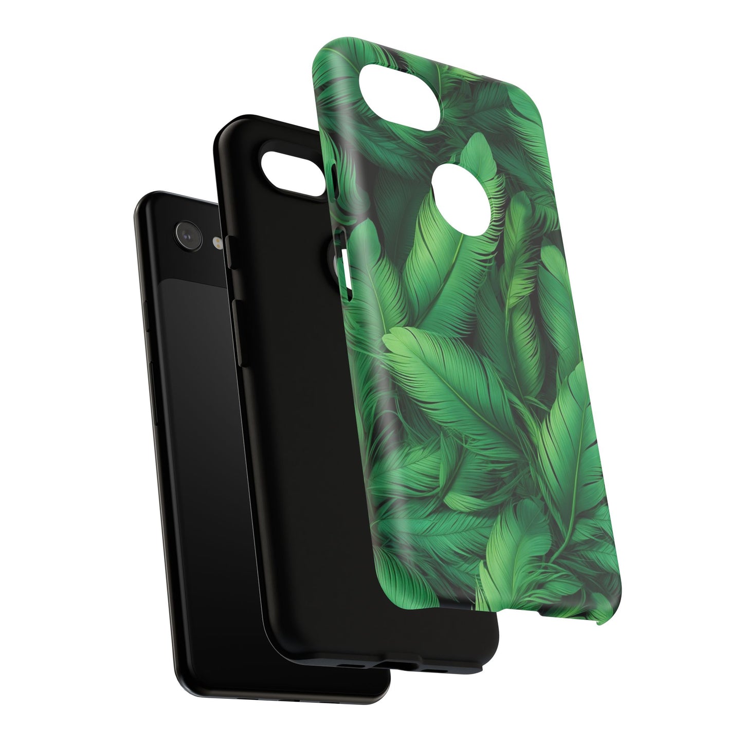 Tough Cases - Tropical Leaf Phone Case, Nature-inspired, Phone Accessory, Gift for Her, Jungle Theme, Eco-Friendly