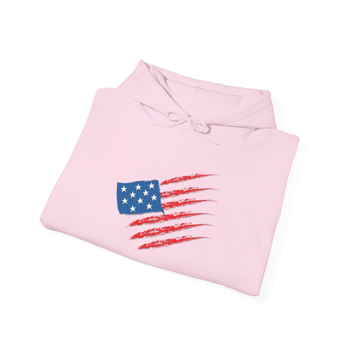Patriotic Hoodie with American Flag Design | Unisex Sweatshirt for Independence Day, Memorial Day, Everyday Wear, Gift for Veterans