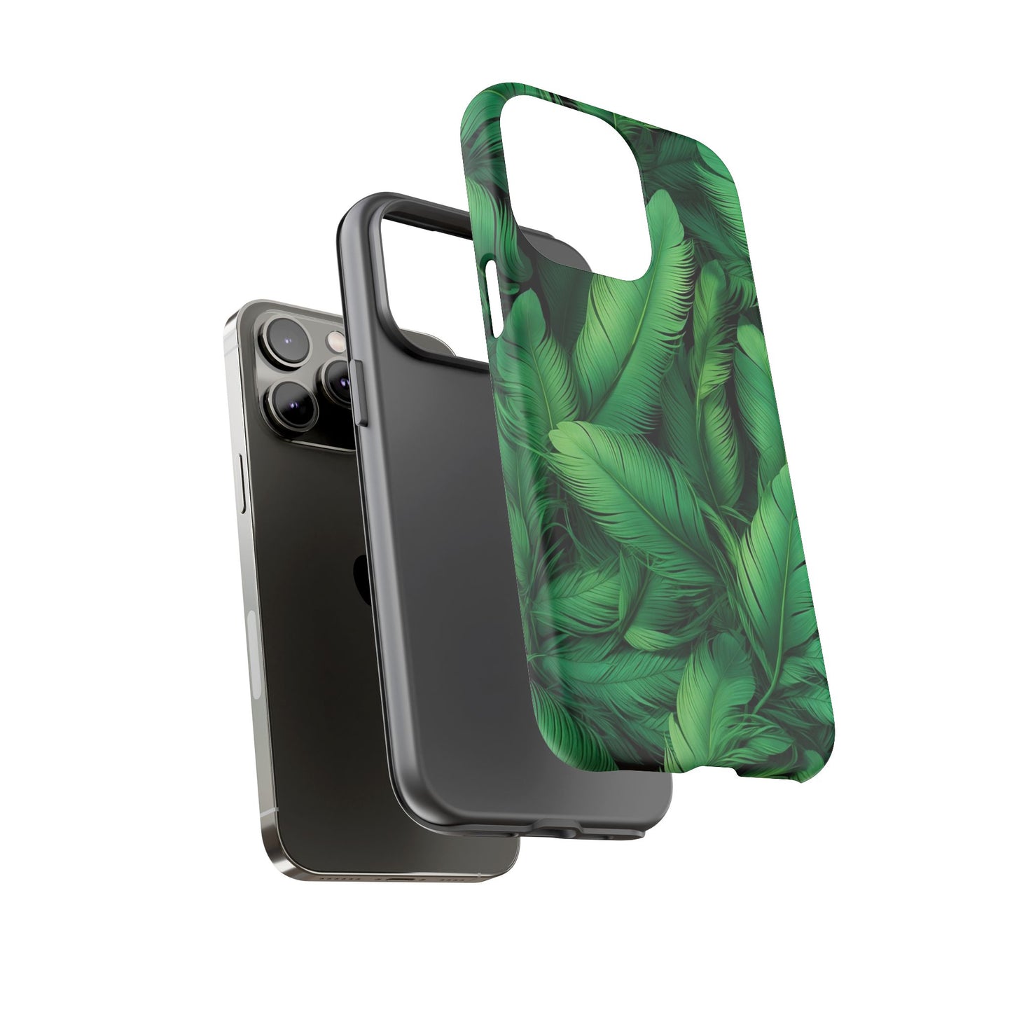 Tough Cases - Tropical Leaf Phone Case, Nature-inspired, Phone Accessory, Gift for Her, Jungle Theme, Eco-Friendly