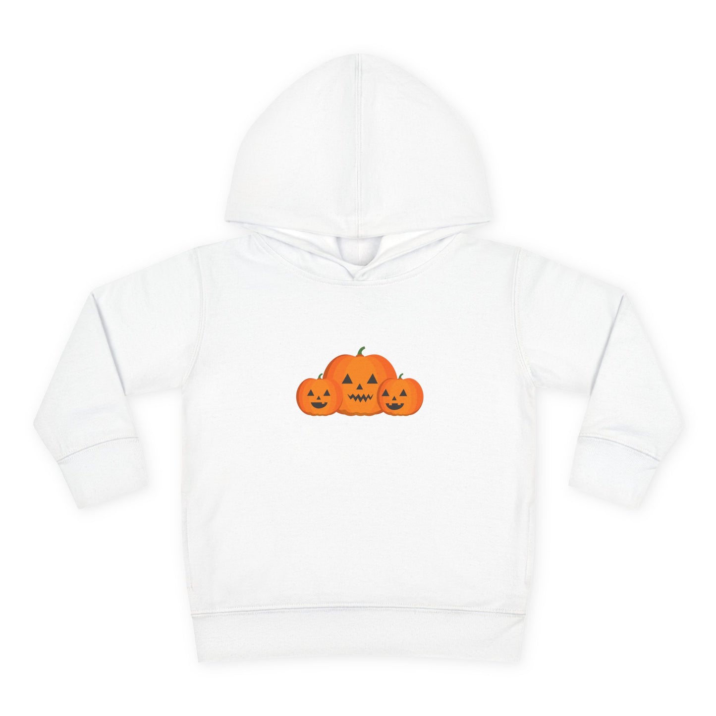 Halloween Pumpkin Toddler Hoodie, Cozy Autumn Wear, Kid's Holiday Sweatshirt, Fall Outfit, Trick-or-Treat Apparel