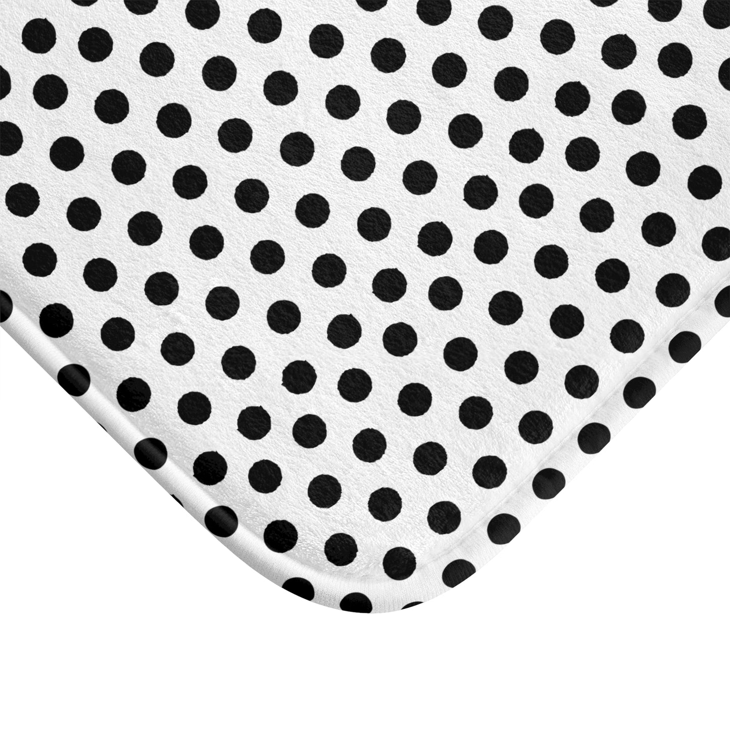 Stylish Polka Dot Bath Mat, Modern Bathroom Decor, Non-Slip Rug, Home Essentials, Gift for Her, Fun Bathroom Accessory