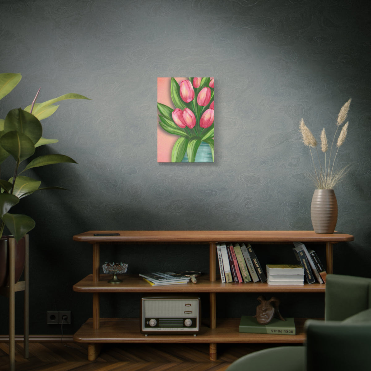 Matte Canvas, Stretched, 1.25" Tulips
