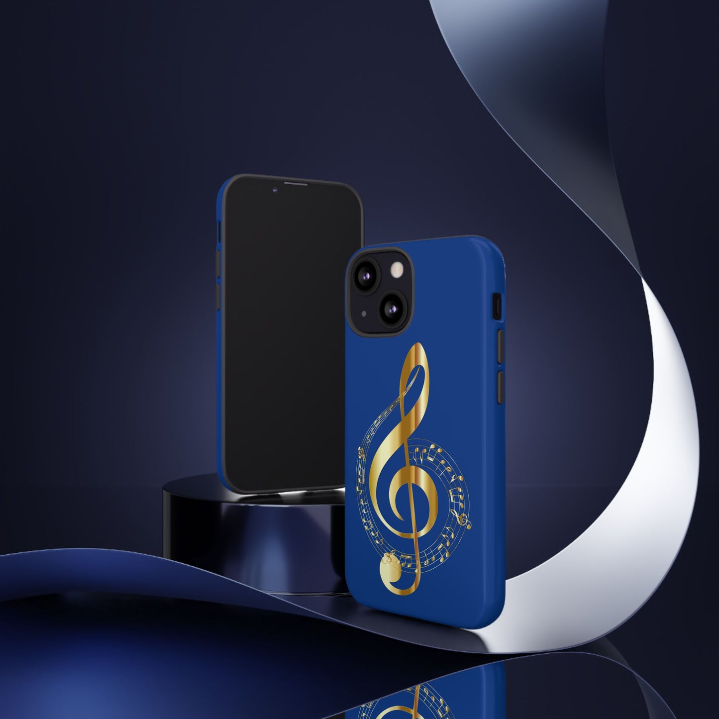 Tough Cases Blue and Gold Musical Note