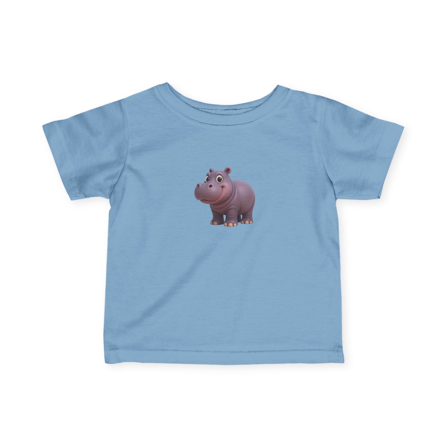 Cute Hippo Infant T-Shirt, Baby Birthday Gift, Toddler Apparel, Animal Lover Tee, Kids Casual Wear