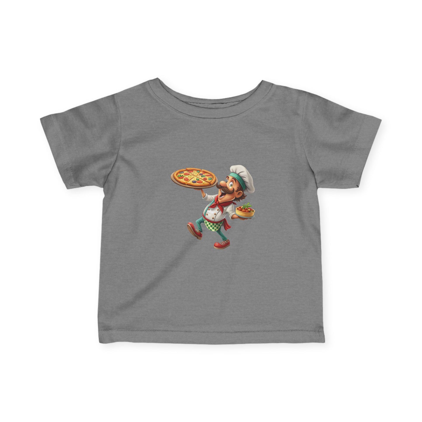 Pizza Chef Infant Tee, Cute Baby T-Shirt, Toddler Pizza Shirt, Gift for Little Chefs, Kids Cooking Outfit, Whimsical Baby Clothes