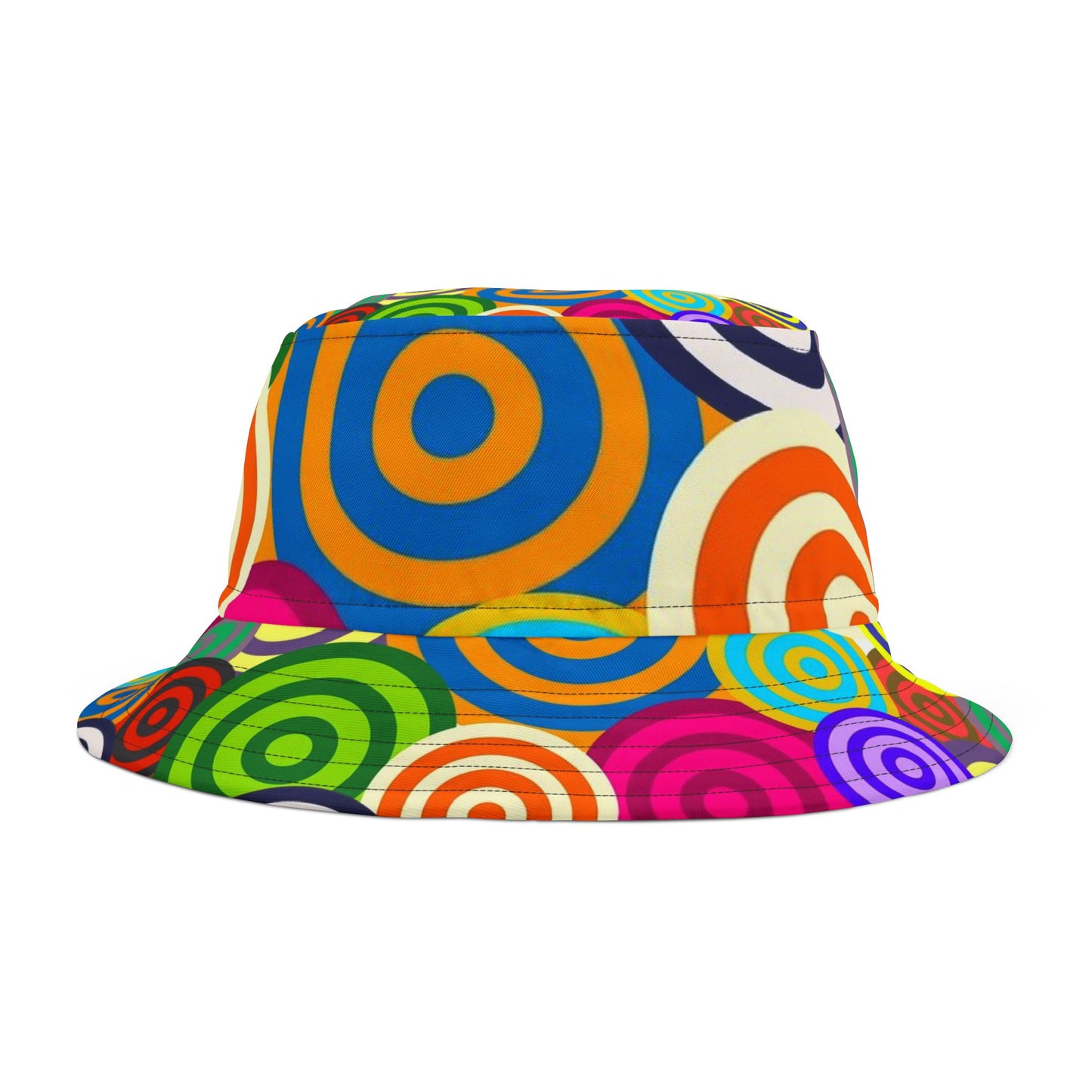 Colorful Abstract Bucket Hat, Stylish Summer Accessory, Trendy Fashion Hat, Vibrant Outdoor Gear, Gift for Music Festivals, Beach Wear