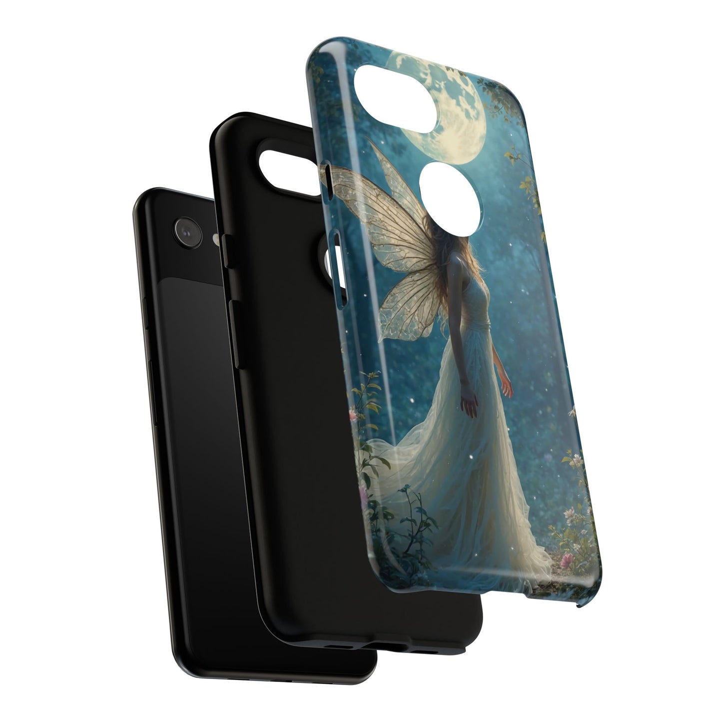 Fairy Moon Phone Case | Tough Cases for Nature Lovers, Fantasy Gift, Boho Phone Accessory, Ethereal Aesthetic, Magical Design
