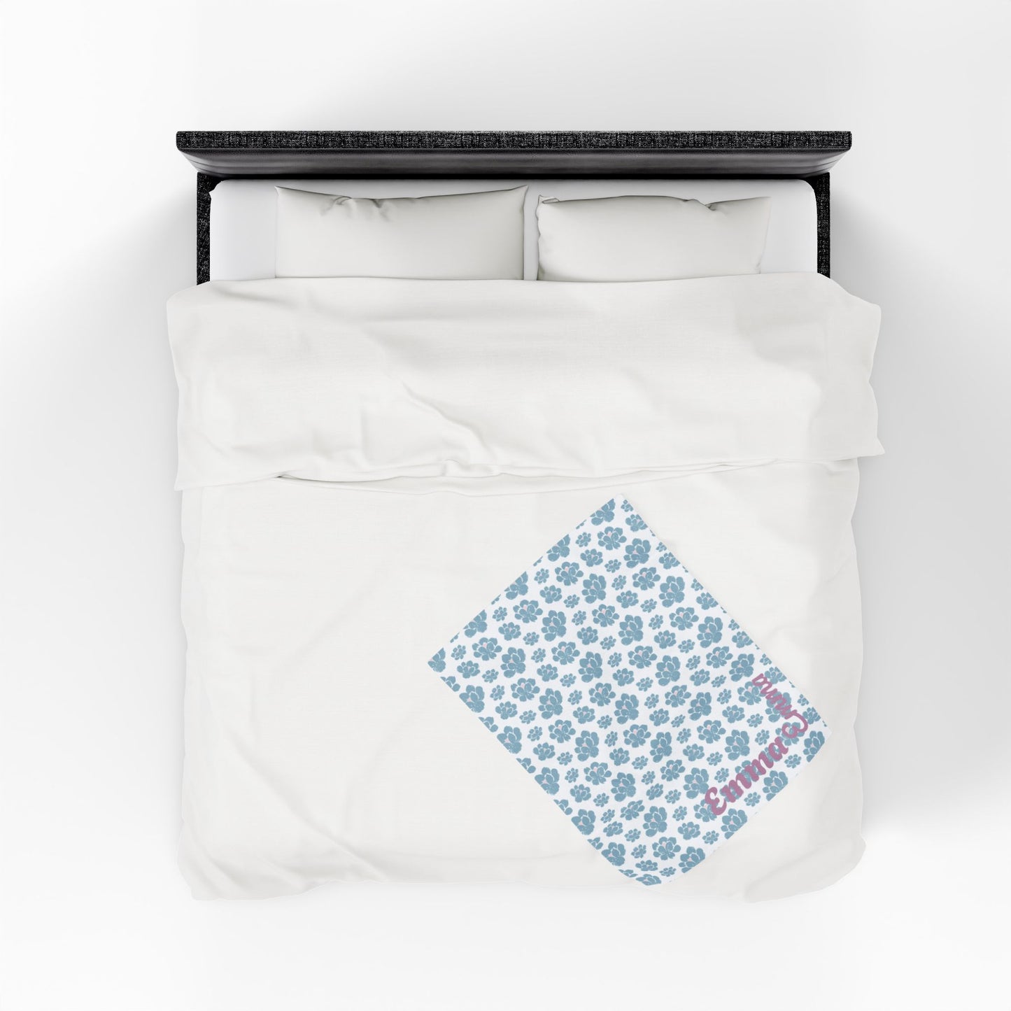 Cozy Velveteen Plush Blanket - Name - Emma