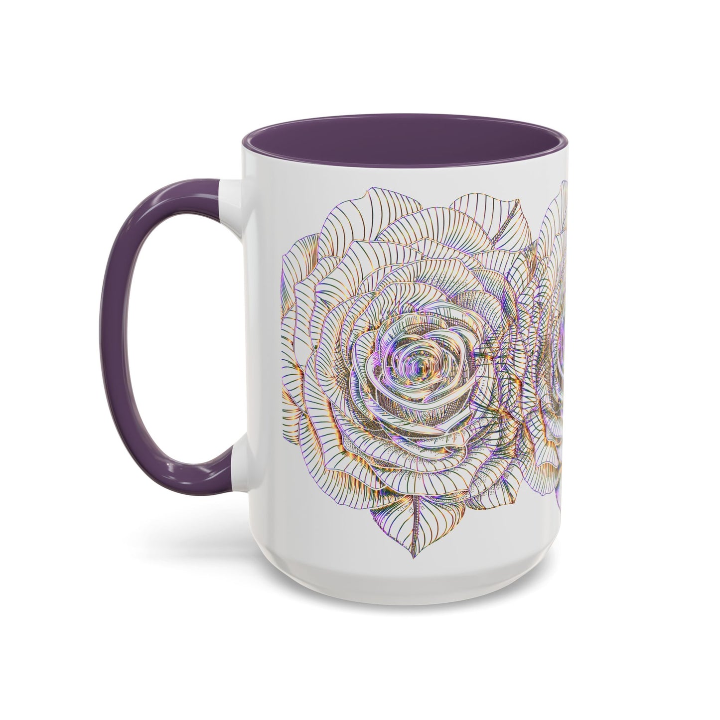 Holographic Floral Coffee Mug - Perfect Gift for Plant Lovers, Home Decor, Tea & Coffee Lovers, Mother's Day, Birthdays