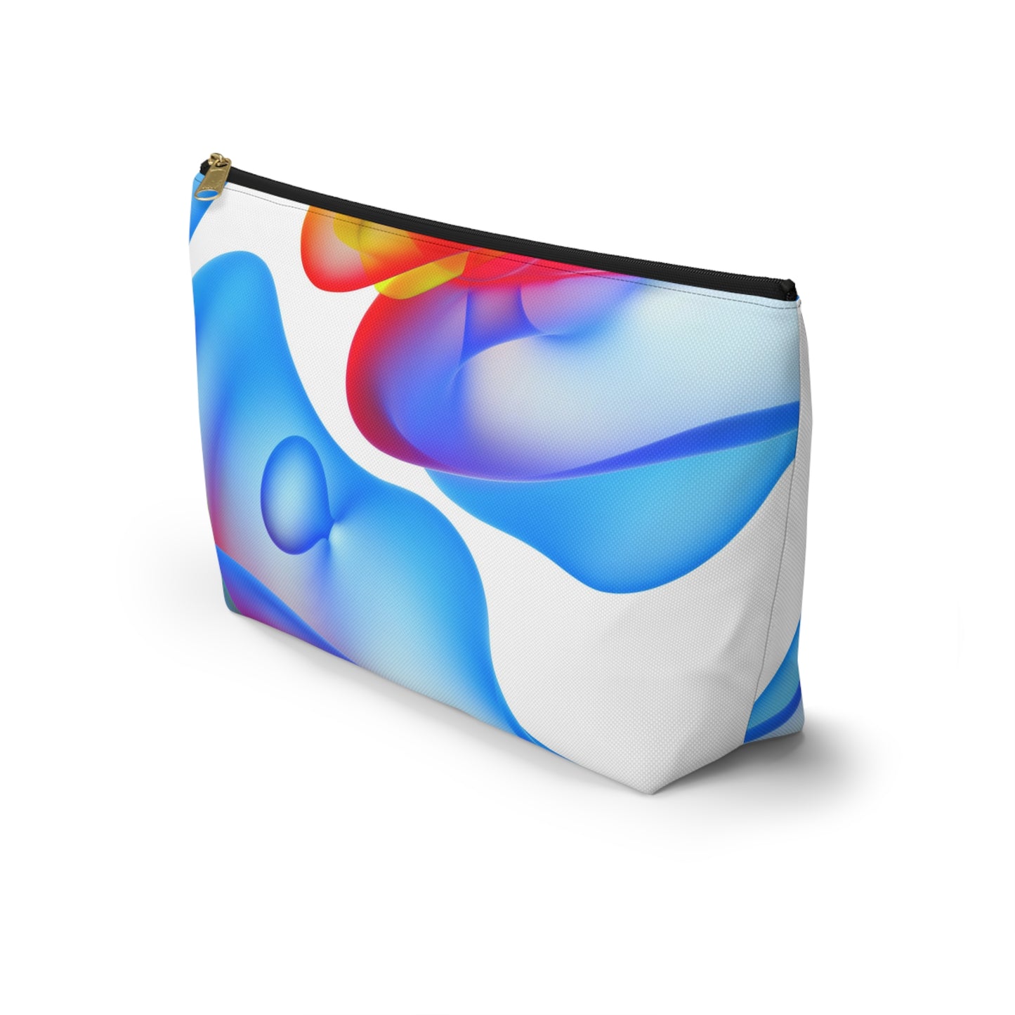 Vibrant Accessory Pouch, Colorful Makeup Bag, Artistic Travel Organizer, Fun Gift for Her, Modern Design Pouch