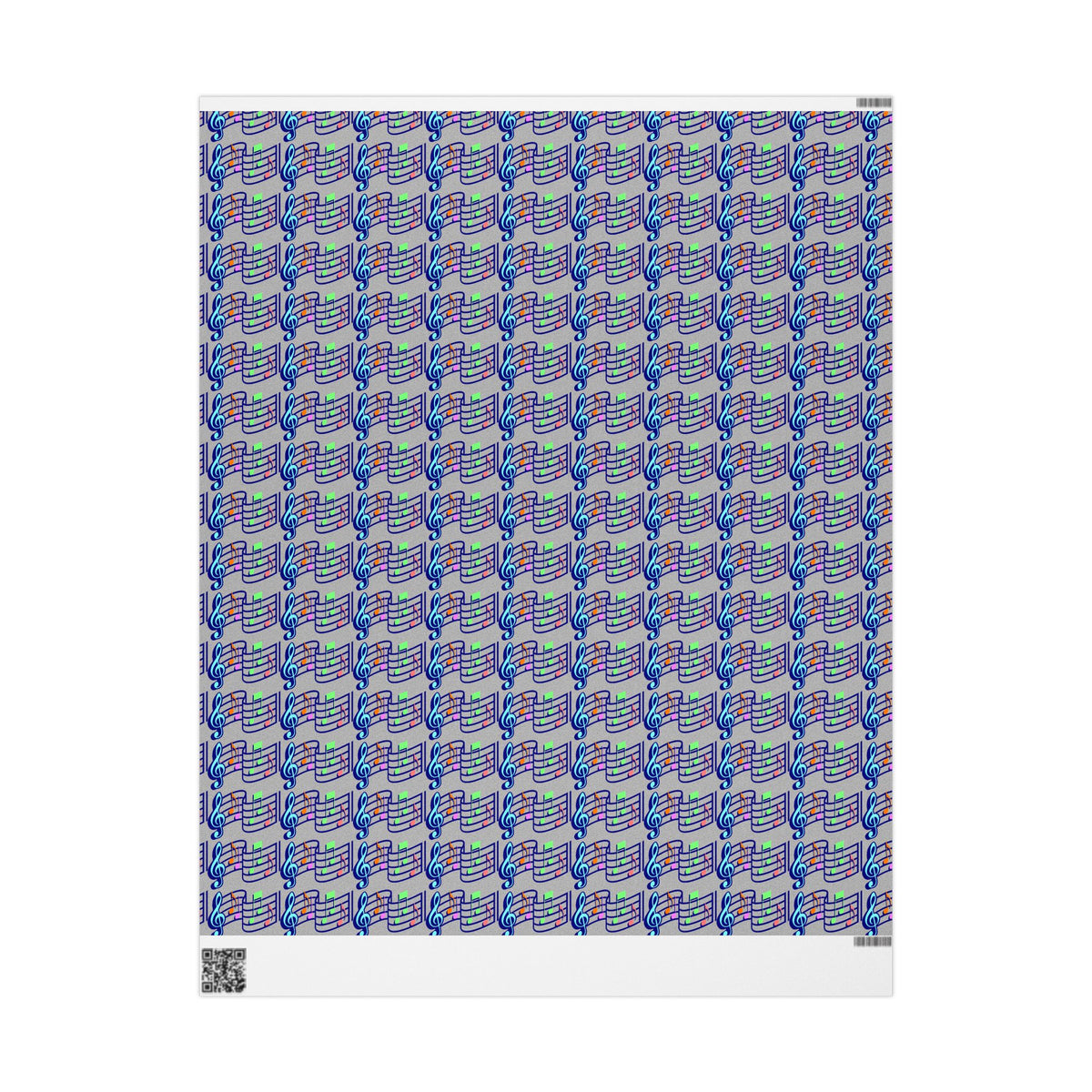 Musical Note Wrapping Paper, Fun Gift Wrap for Music Lovers, Birthday