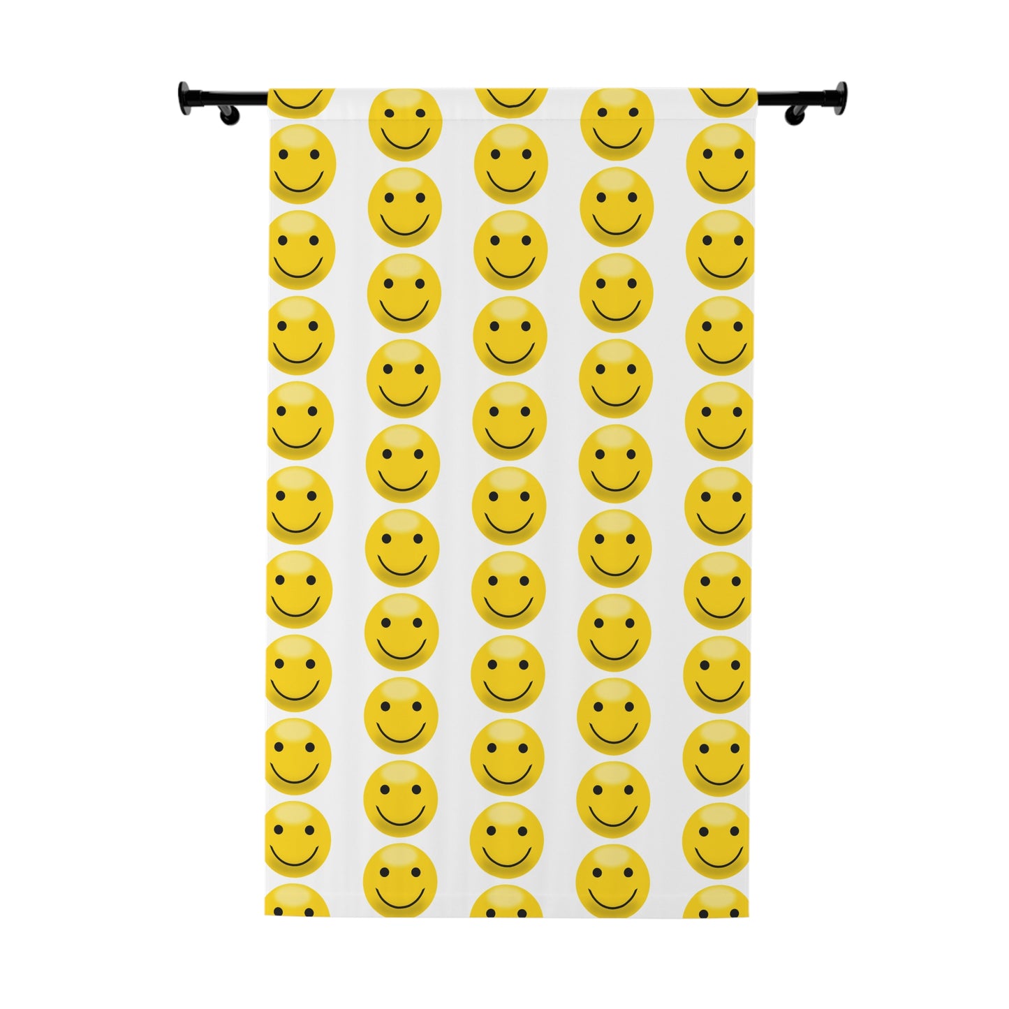 Smiley Face Window Curtain, Cheerful Home Decor, Brighten Any Room, Kids Room, Living Room, Gift Idea