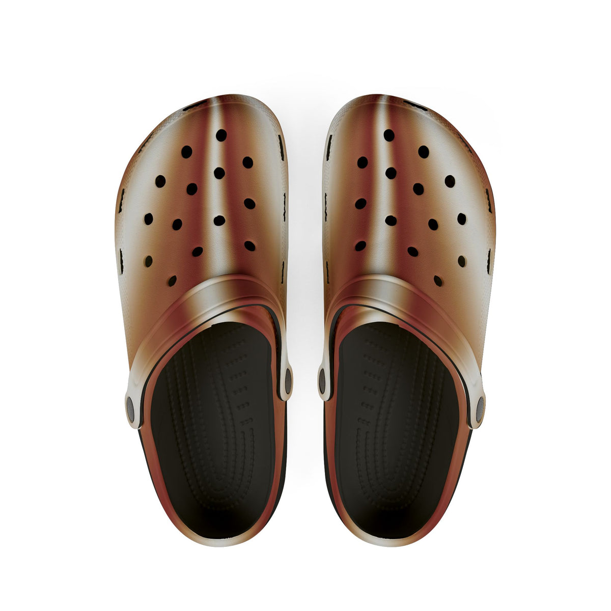 Rose Gold Foam Clogs — Lightweight EVA Slip-On Shoes