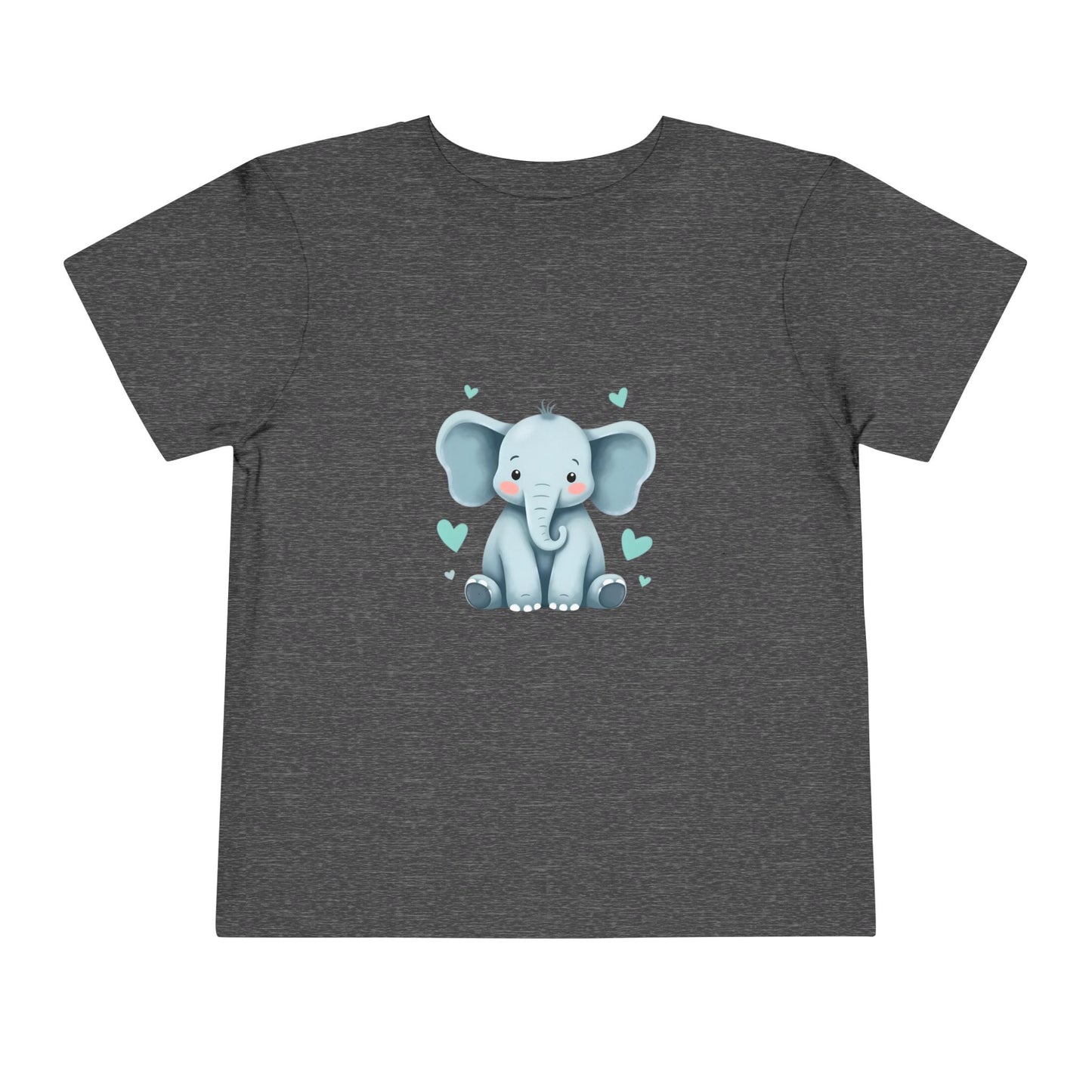 Adorable Elephant Toddler Tee, Kids Short Sleeve Shirt, Cute Baby Clothes, Elephant Lover Gift, Birthday Outfit