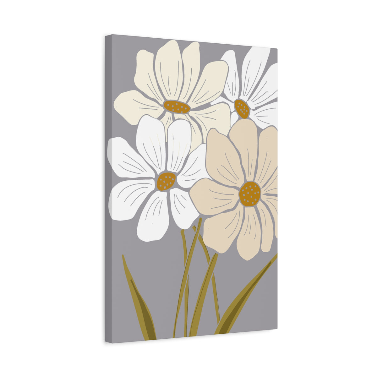 Copy of Copy of Matte Canvas, Stretched, 1.25" Tulips Pink and Purple Flowers